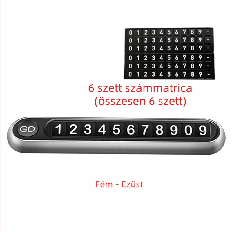 Fa parkolási jel ajándék logóval, foszforeszkáló, DIY autómozgató telefonszámtábla