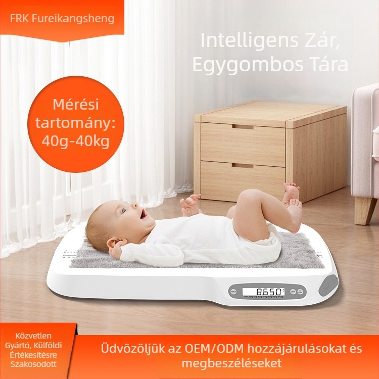 Forlikon babamérleg – elektronikus mérleg újszülöttek számára: testsúly, magasság és fej körfogat