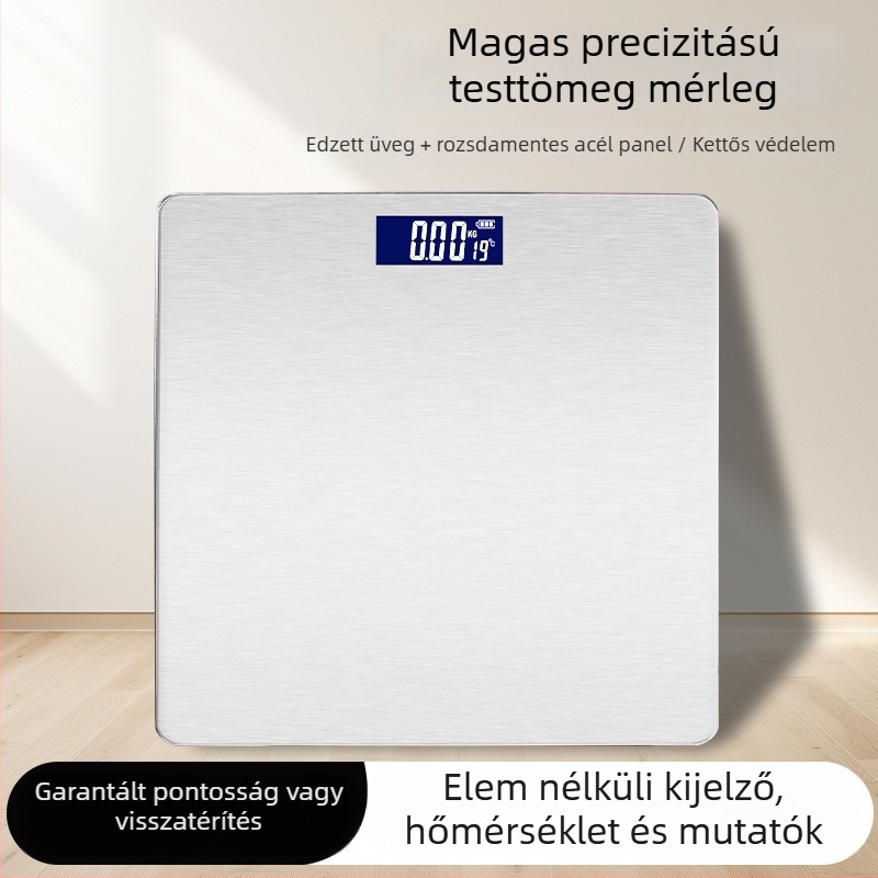 Testsúlymérő, akkumulátoros működés, 180 kg max teherbírás, japán stílusú, egyszerű dizájn, irodai dolgozóknak.