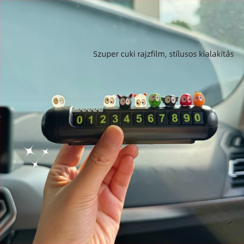 Mengya rajzfilm autóparkolási jel, műanyag, modell 045, méret 13×3 cm, testreszabható