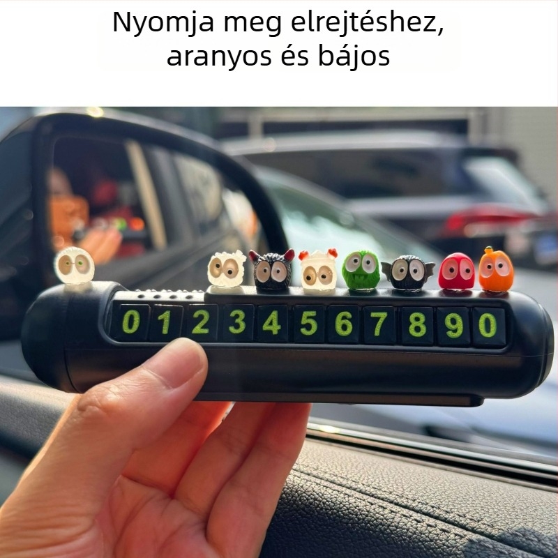Mengya rajzfilm autóparkolási jel, műanyag, modell 045, méret 13×3 cm, testreszabható