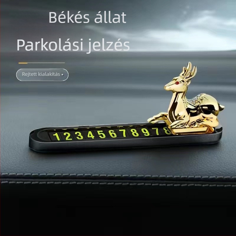 Chiweng fém rejtett autó dísz – Ideiglenes parkolási rendszám/ a rendszám áthelyezéséhez való kiegészítő, testreszabás nélkül