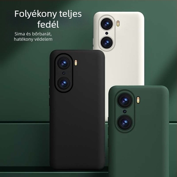 HONOR 60 Pro folyékony szilikon telefontok – kopásálló, leesésálló, ujjlenyomat-taszító, spray bevonattal