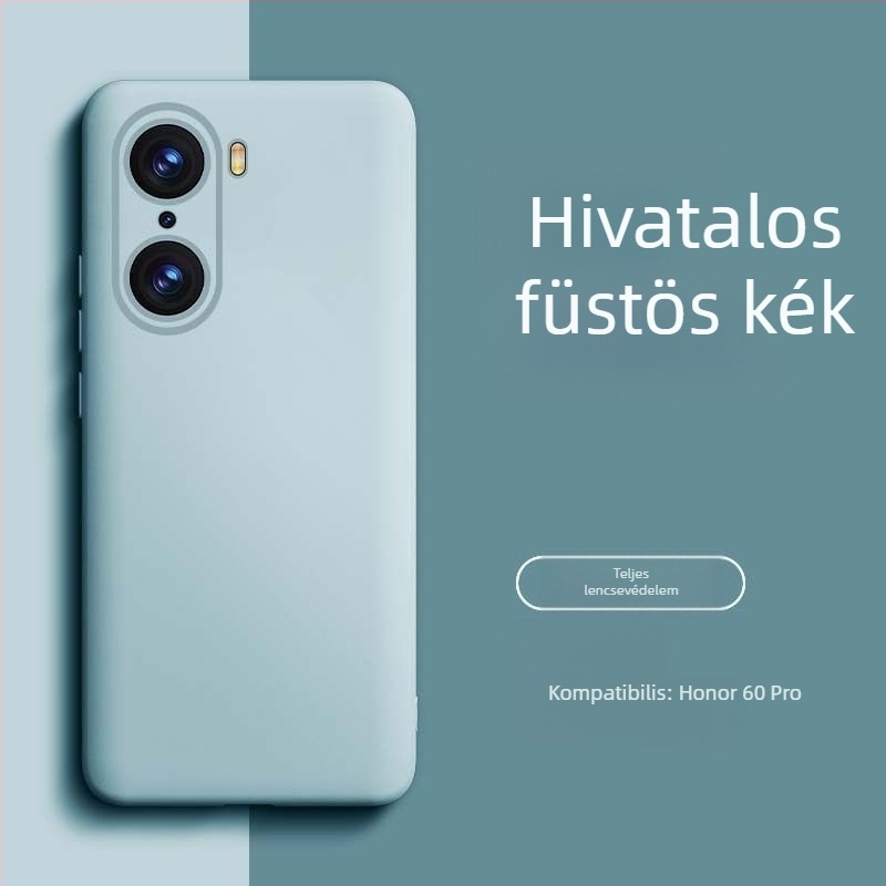 HONOR 60 Pro folyékony szilikon telefontok – kopásálló, leesésálló, ujjlenyomat-taszító, spray bevonattal