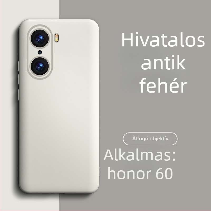 HONOR 60 Pro folyékony szilikon telefontok – kopásálló, leesésálló, ujjlenyomat-taszító, spray bevonattal