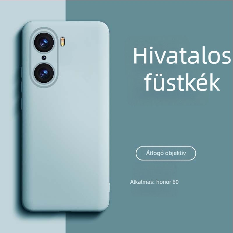 HONOR 60 Pro folyékony szilikon telefontok – kopásálló, leesésálló, ujjlenyomat-taszító, spray bevonattal