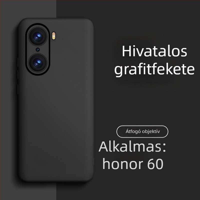 HONOR 60 Pro folyékony szilikon telefontok – kopásálló, leesésálló, ujjlenyomat-taszító, spray bevonattal