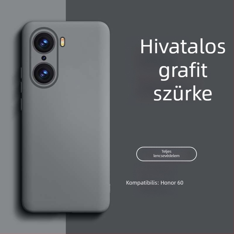HONOR 60 Pro folyékony szilikon telefontok – kopásálló, leesésálló, ujjlenyomat-taszító, spray bevonattal