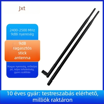 WiFi antenna 2,4 GHz, SMA csatlakozó, omnidirekcionális, 9 dBi, nagy nyereség
