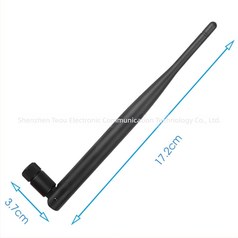 2.4/5/5.8 GHz két-sávos Glue Stick antenna, 6 dBi nyereség, 75 Ω kimeneti impedancia, SWR ≤ 1.5