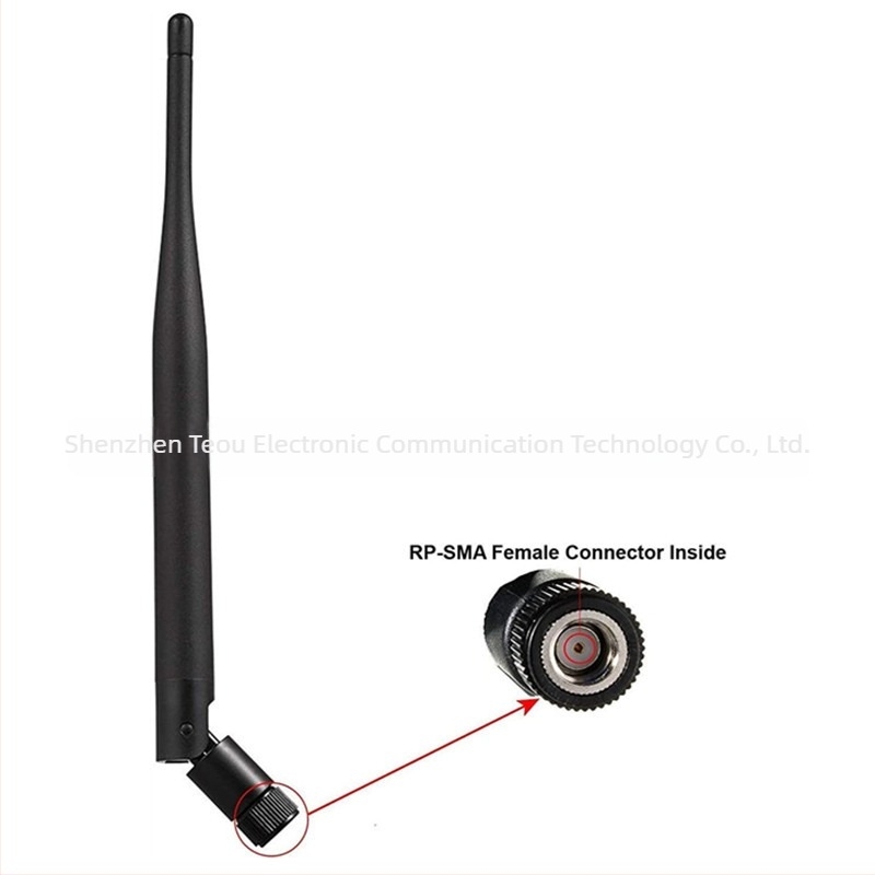 2.4/5/5.8 GHz két-sávos Glue Stick antenna, 6 dBi nyereség, 75 Ω kimeneti impedancia, SWR ≤ 1.5