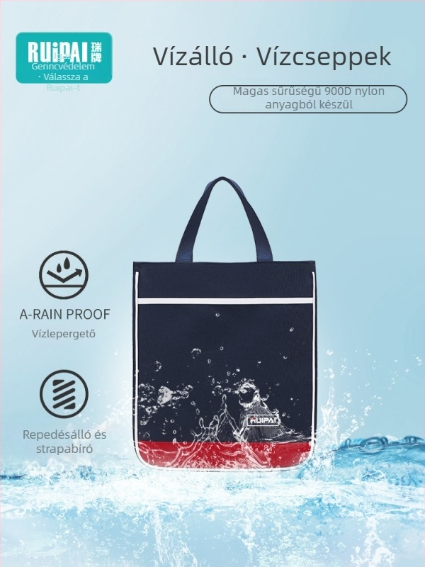 BD70 Nagy kapacitású tanulótáska általános iskolába – 1–6. osztály, poliészter, lélegző, vízálló, lopás elleni védelem, terheléscsökkentő ergonomikus kialakítás