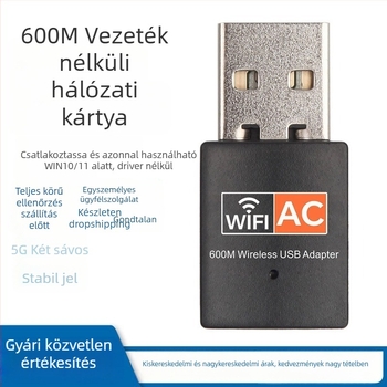 Set-top boxhoz USB WiFi adapter, kettős sáv, 2,4/5,8 GHz, 600 Mbps, RTL8811CU