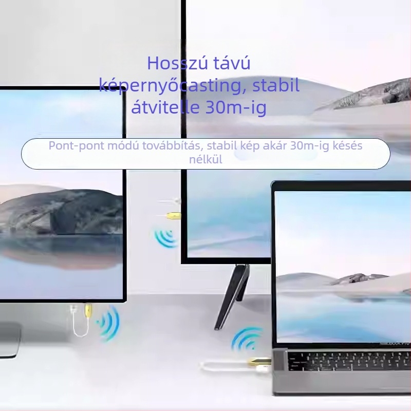 Vezeték nélküli HDMI extender laptop–tól TV-ig 1080p támogatással