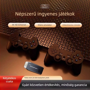 Nostalgikus játékkonzol K9 Android operációs rendszerrel, HDMI interfész, 32/64/128 GB memória, 2 játékos