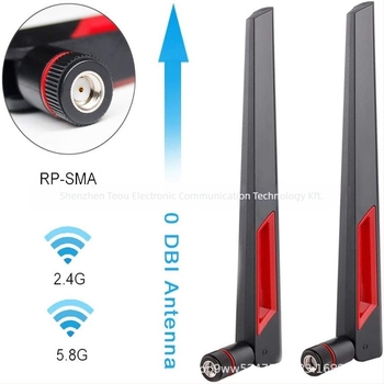 ASUS AC88U/AC68U két sávos Wi‑Fi antenna, 2.4/5.8 GHz, falon át, 10 dBi nyereség, SMA férfi csatlakozó, SWR ≤ 1.2