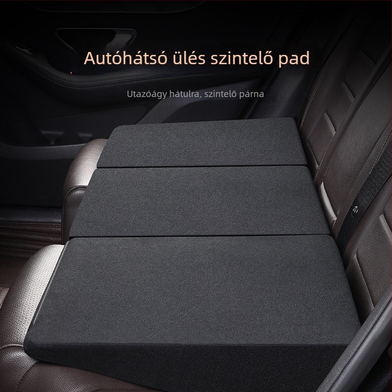 Autó hátsóülésére készült összecsukható alvó matrac, univerzális illeszkedés, maximális terhelés 300 kg, két személynek