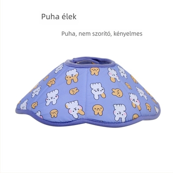 Állat Elizabethán gallér macskák és kutyák számára, nyalogatás elleni, posztoperatív használatra, nylon anyagból, rajzfilm-stílus, egész éves, általános használatra