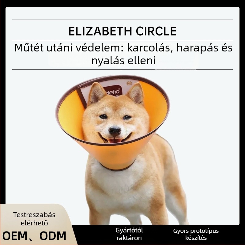 Elizabeth Állati Nyakörv - Operáció utáni, Nyalás elleni és Harapás elleni, Lélegző kivágásokkal macskáknak és kutyáknak