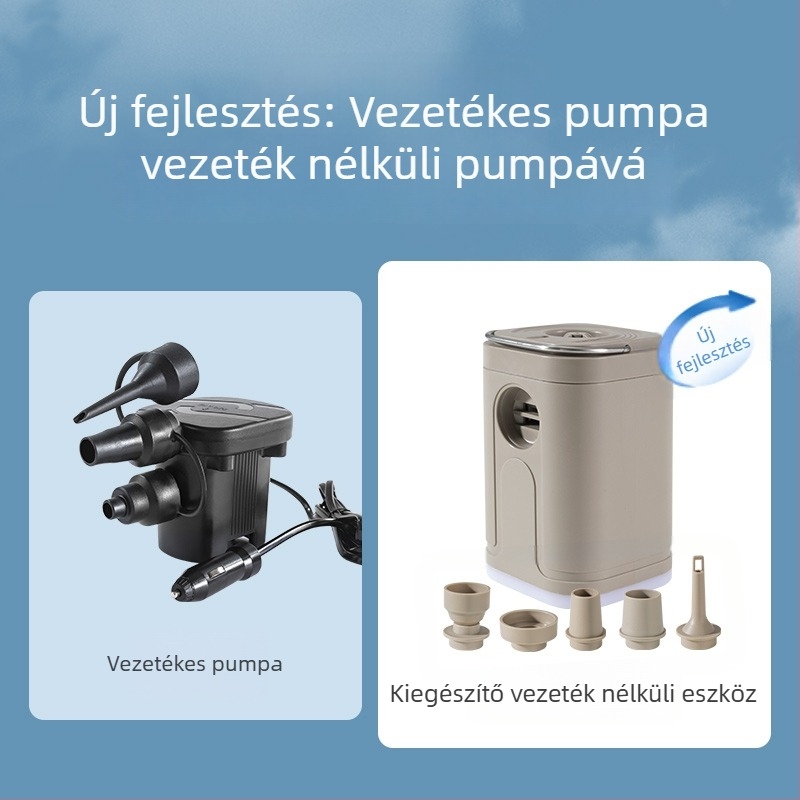 SUV-hoz készült felfújható autóágy, modell YS04, maximális terhelés 200 kg, kézi felfújás, flocking anyag, univerzális kompatibilitás