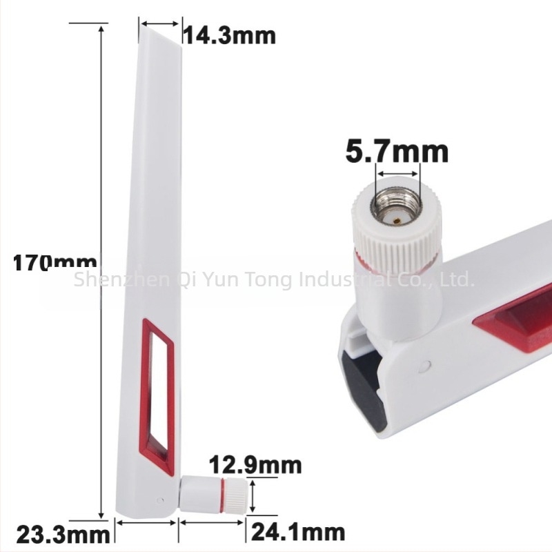 WiFi antenna ASUS AC88U/AC68U (AP-02) – 2.4/5/5.8 GHz kétpászos, SMA férfi csatlakozó, SWR ≤1.5