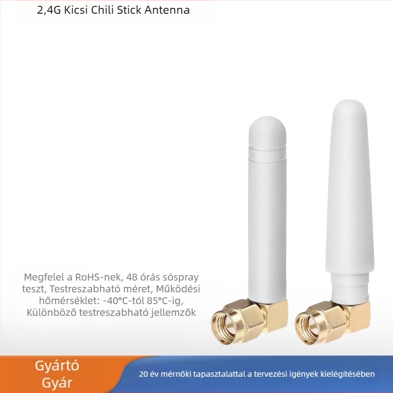 2.4 GHz omnidirekcionális antenna, 3 dBi nyereség, ragasztóoszlop formájú, autós DVR és LTE routerhez