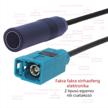 GPS antenna hosszabbító kábel Fakra Z női csatlakozóval autócsatlakozóhoz, RG174 RF kábel