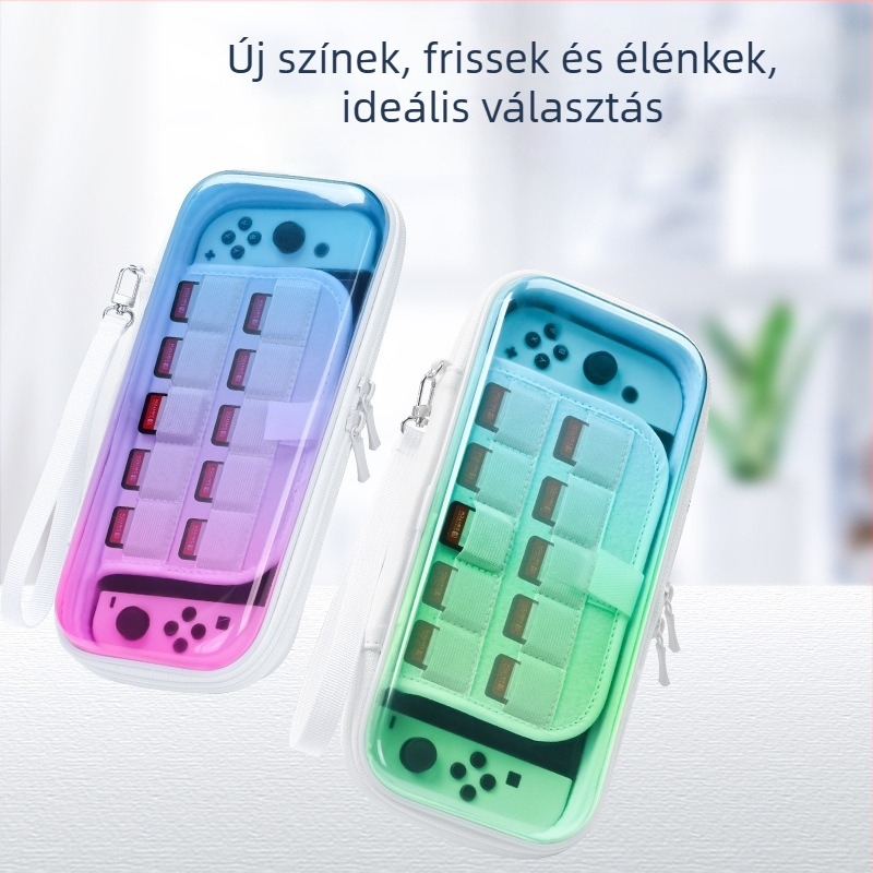 Nintendo Switch OLED védőtok és tároló táska – PC+EVA kemény héj, 1:1 valós készülék illeszkedés, teljes kiegészítő készlet