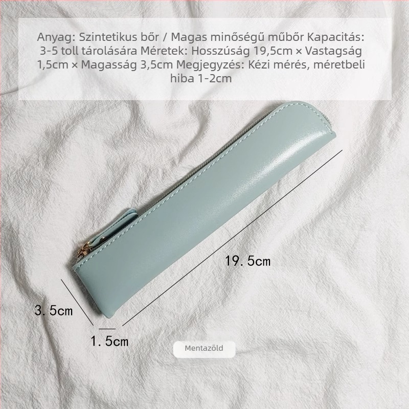 PU bőr tolltartó, koreai verzió stílus, uniszex, alapcsomagolás, IP-engedély nélküli