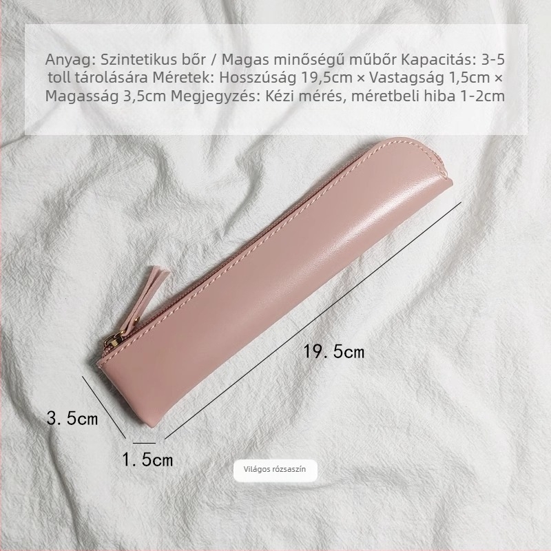 PU bőr tolltartó, koreai verzió stílus, uniszex, alapcsomagolás, IP-engedély nélküli