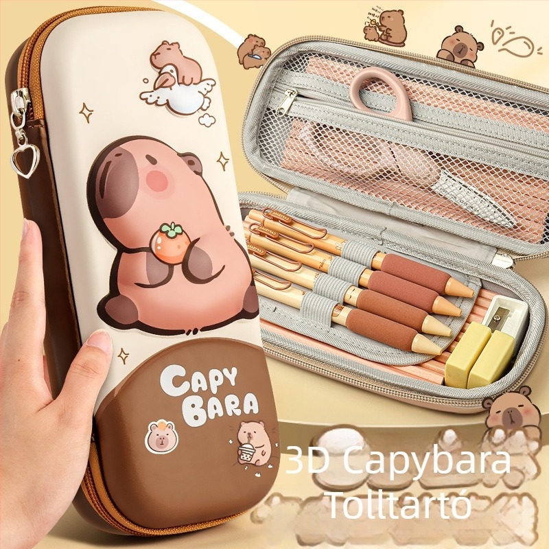 Capybara 3D tolltartó, háromrétegű, vízálló, vászonból készült
