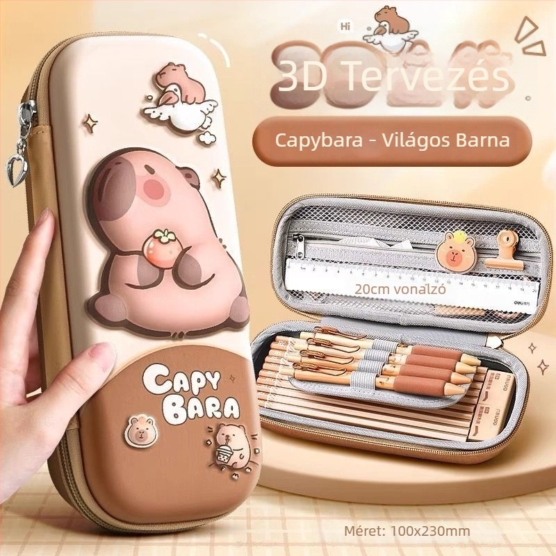 Capybara 3D tolltartó, háromrétegű, vízálló, vászonból készült