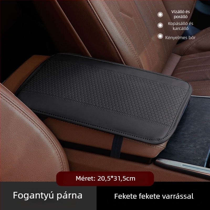 Bőr autókarfájának párnája, univerzális illeszkedés, testreszabható