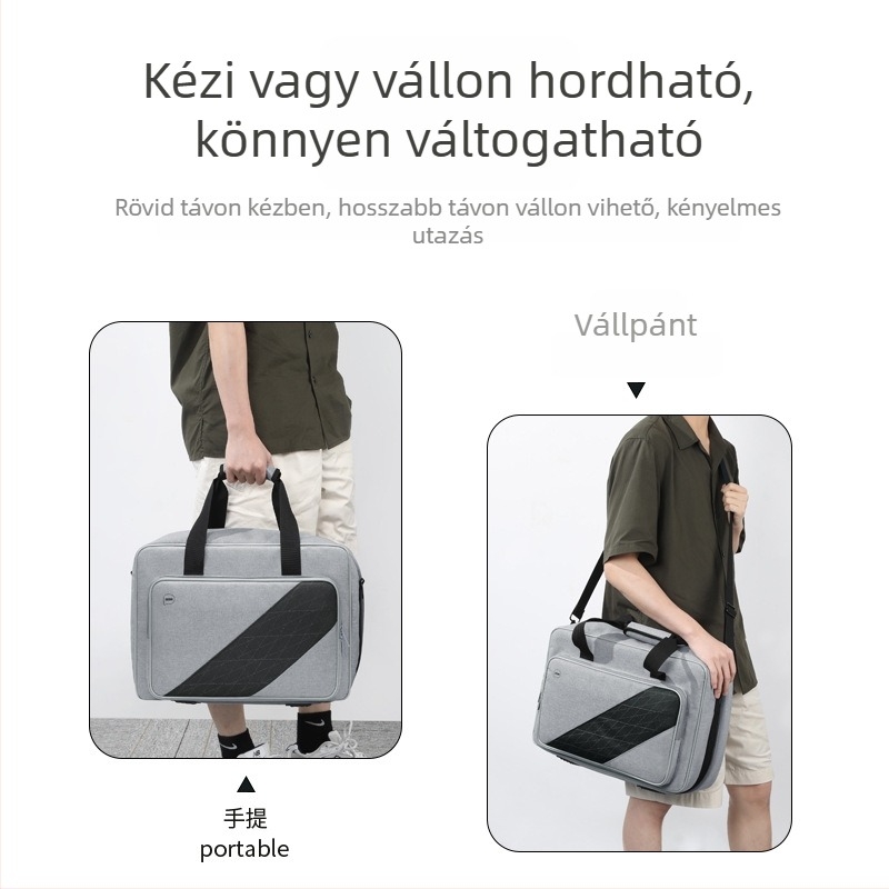 PS5 Konzol és Kontroller Tároló Eset – karcolásálló és kopásálló, poliészter, varrott, kompatibilis Sony PS5, 1,07 kg
