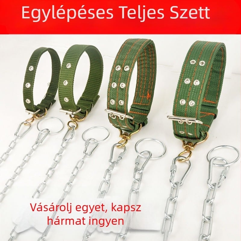 Xiaoju fém kutyalánc és póráz — háziállat‑láncok és kötelek