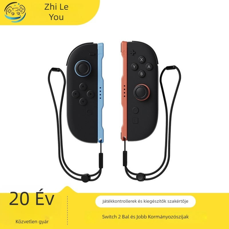 Switch2 Joy-Con kézre rögzíthető lanyard bal és jobb kontrollerhez, esés elleni, mágneses csatlakozás, ABS, plug-and-play, egy pár