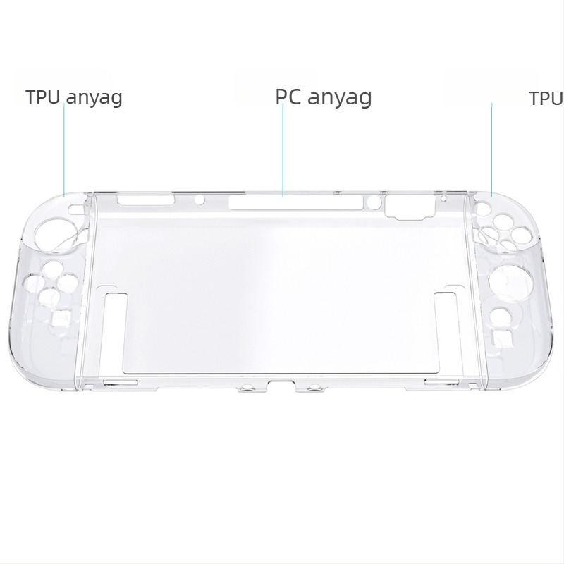 Switch2 védőtok bal és jobb kezelőkhöz, PC/TPU anyag, kompatibilis a Switch2 generációval, súly 100 g