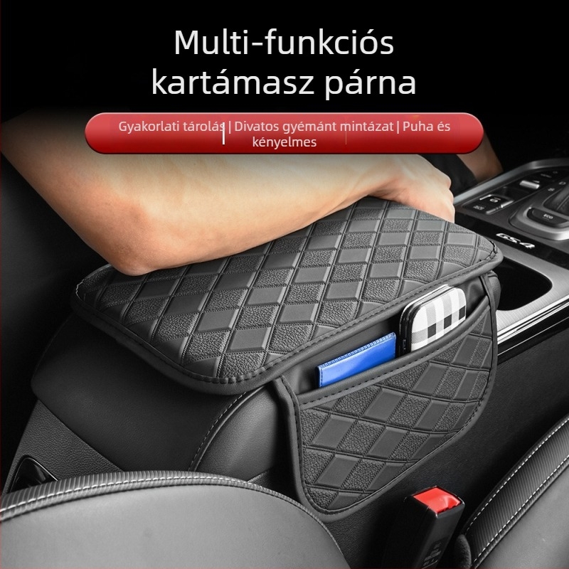 Autó kartámasz-emelő matrac bőrtároló táskával, univerzális illeszkedés