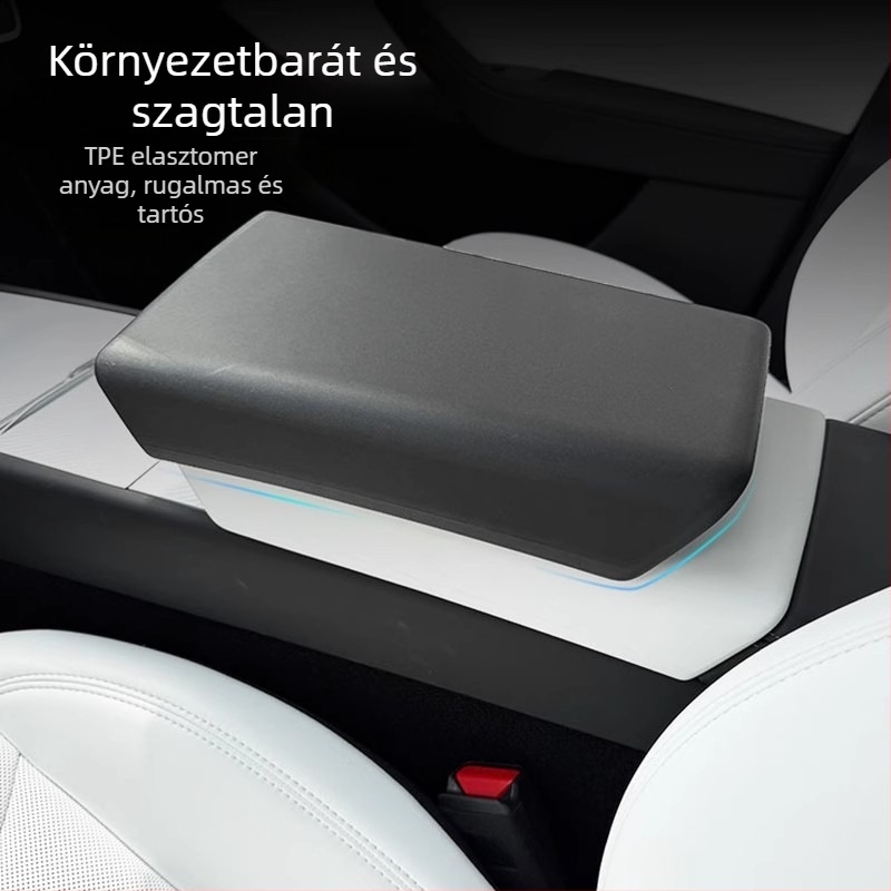 Tesla Model 3/Y könyöktámasz védőburkolat – belső dekorációs kiegészítő