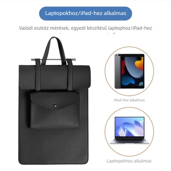 12.9–14 hüvelykes készülékekhez laptop táska, iPad/tablet tárolás, MacBook-kompatibilis, logó nyomtatási lehetőség