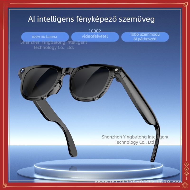 CY01 AI okos szemüveg, 800W HD kamera, képi fordítás, videófelvétel, hívások és fényképezés