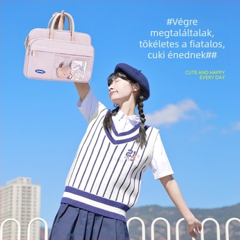 Aranyos notebook laptop táska levegő párnázással, 14 hüvelykes, kézitáska, kompatibilis Xiaoxin 15,6 hüvelykes laptophoz és 13,3 hüvelykes tabletához