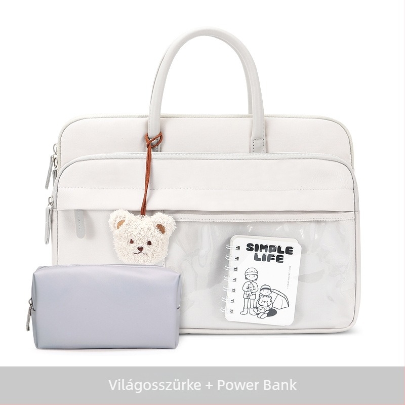 Aranyos notebook laptop táska levegő párnázással, 14 hüvelykes, kézitáska, kompatibilis Xiaoxin 15,6 hüvelykes laptophoz és 13,3 hüvelykes tabletához