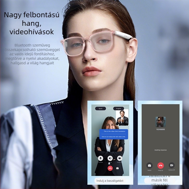 Sobast SG2pro Bluetooth szemüveg AI fordítással és szimultán tolmácsolással, érintéses vezérlés