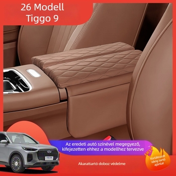 Bőrpárna a kartámasz védelmére Chery Tiggo 9-hez — Forge Ahead központi kartámasz fedél emelő párnával