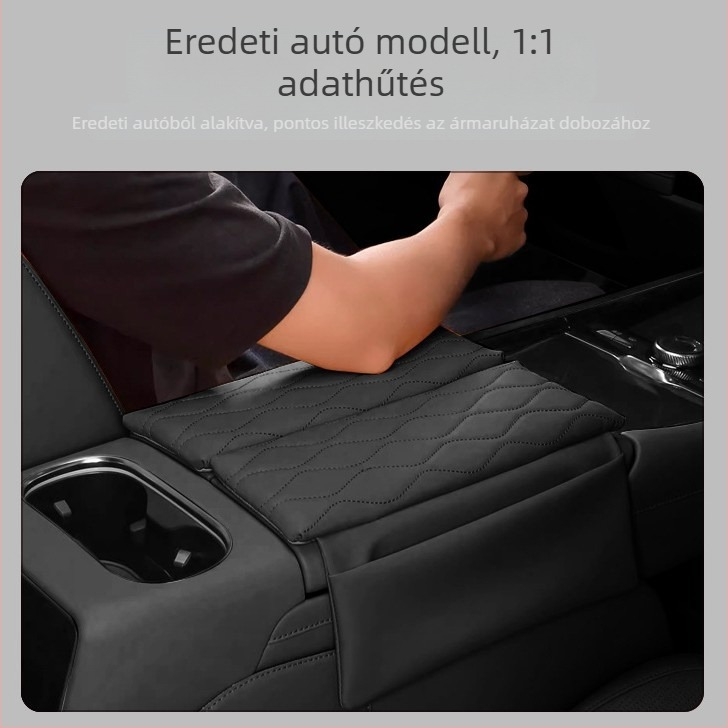 Bőrpárna a kartámasz védelmére Chery Tiggo 9-hez — Forge Ahead központi kartámasz fedél emelő párnával