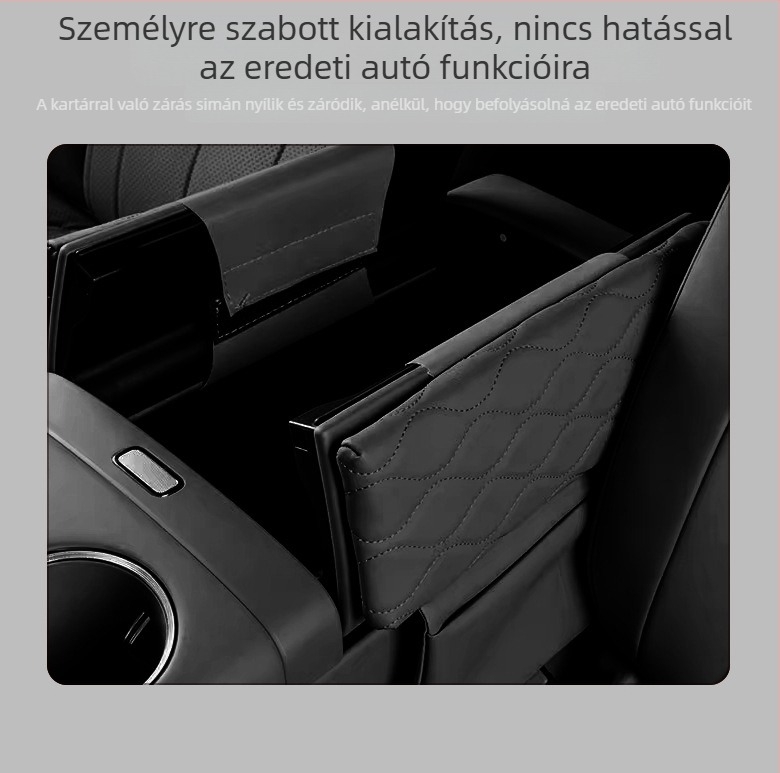 Bőrpárna a kartámasz védelmére Chery Tiggo 9-hez — Forge Ahead központi kartámasz fedél emelő párnával