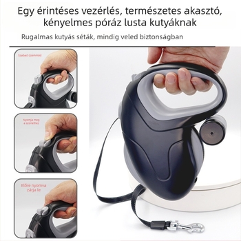 Yilide behúzható kutyapóráz – ABS anyag, nagy teherbírás, kiterjeszthető mechanizmus