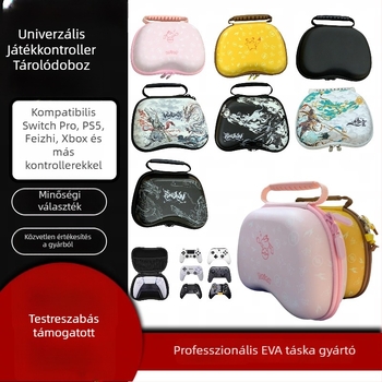 Univerzális játékvezérlő tároló tok, EVA anyag, modell B-SBB-100, cél: játék konzol vezérlőinek tárolása, terhelhetőség 0,12 kg, nyomtatott logó
