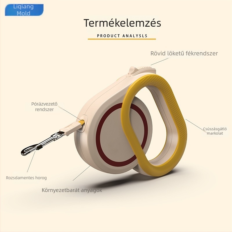 Automatikusan nyúló póráz kutyáknak és macskáknak